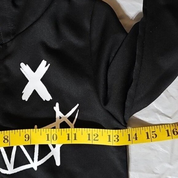 Shein Kids Size 5Y Two-Tone Black and Tan/Brown Zippered Hoodie Used - Picture 9 of 12